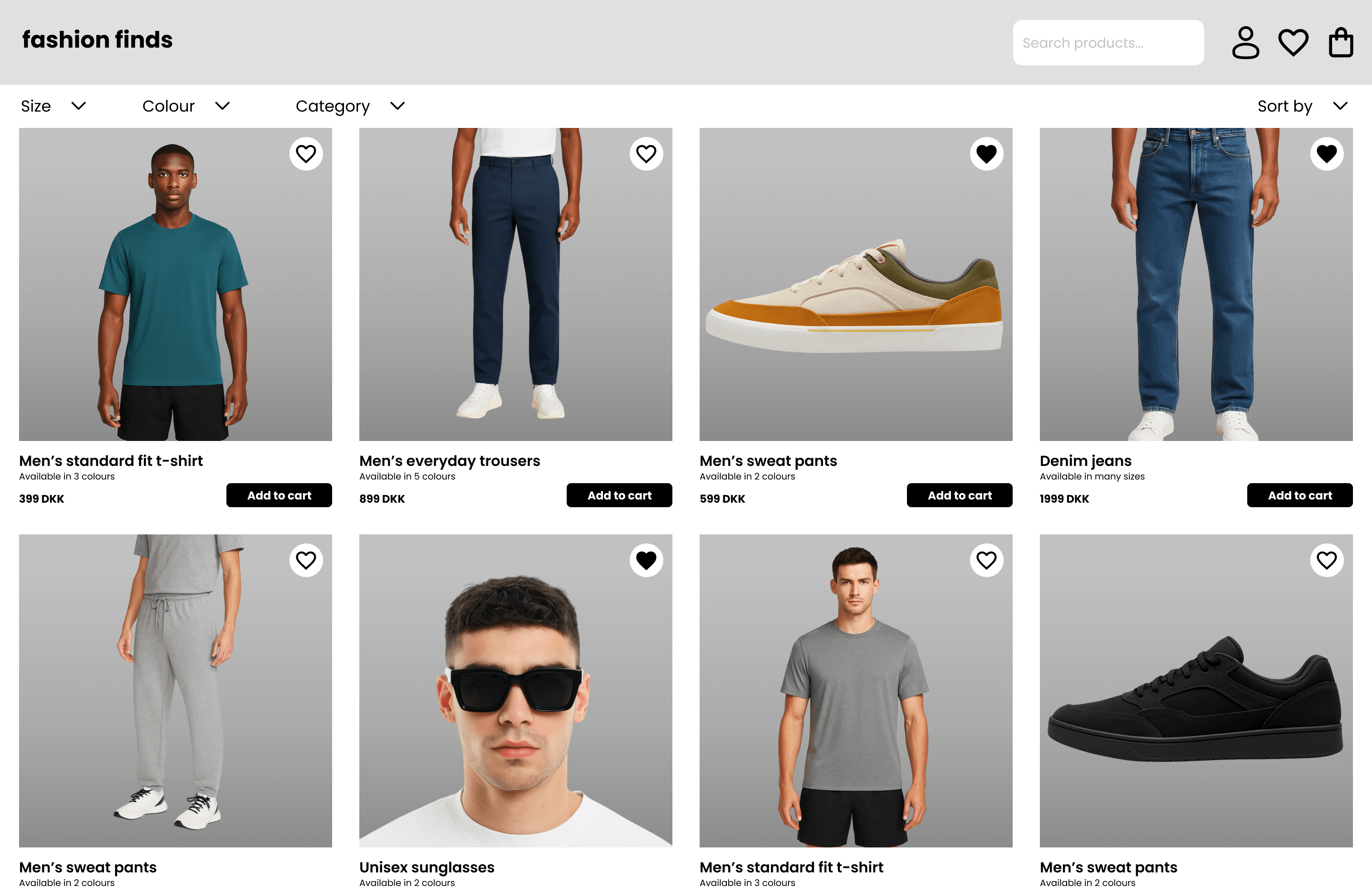Webshop hover
